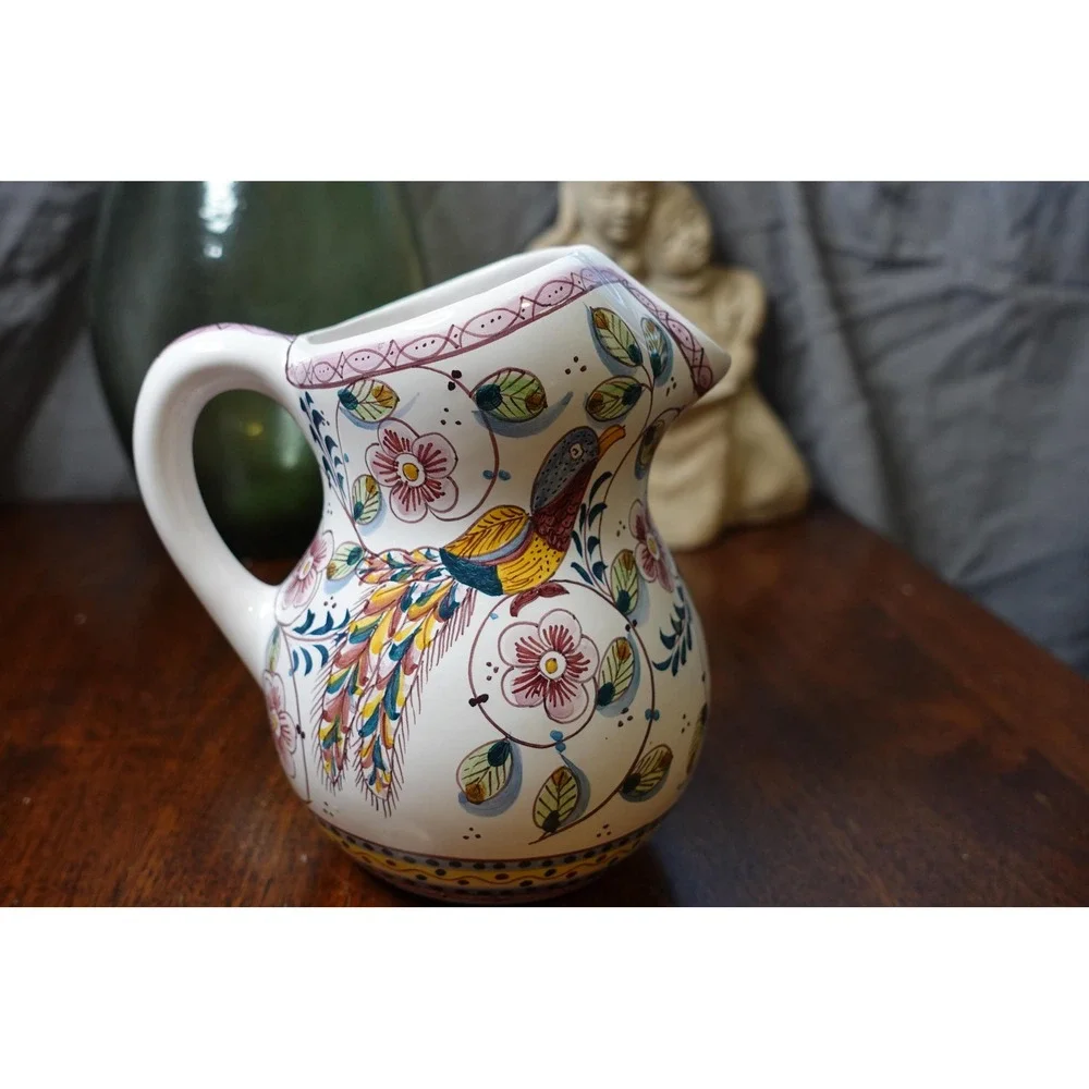 Estrela de Conimbriga Portugal ceramic pottery pitcher| artist signed and number